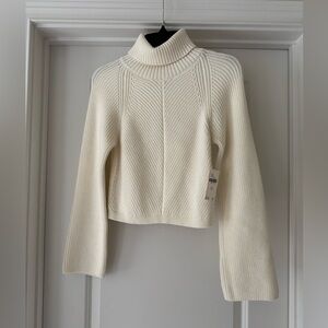 Maeve by Anthropologie Ivory Turtleneck Sweater